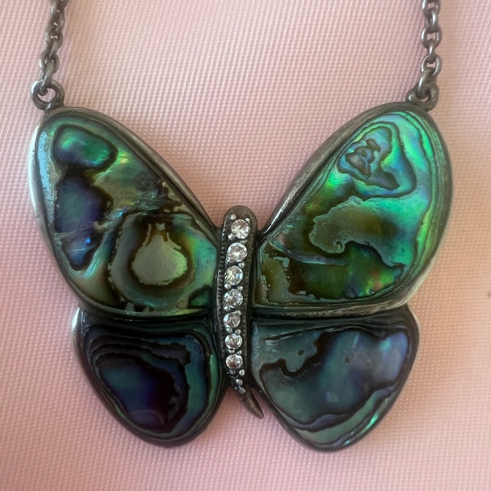 925 Butterfly Pendant necklace